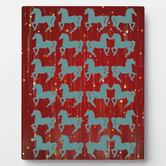 Pferde Fotoplatte (Vorderseite)