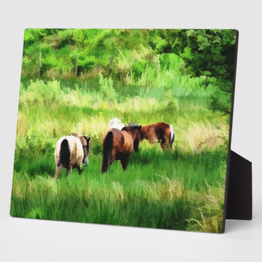 PFERDE FOTOPLATTE (Seite)