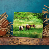 PFERDE FOTOPLATTE (Seite)