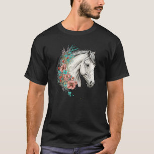 Pferde Frauen Kinder Girls Reiten T-Shirt