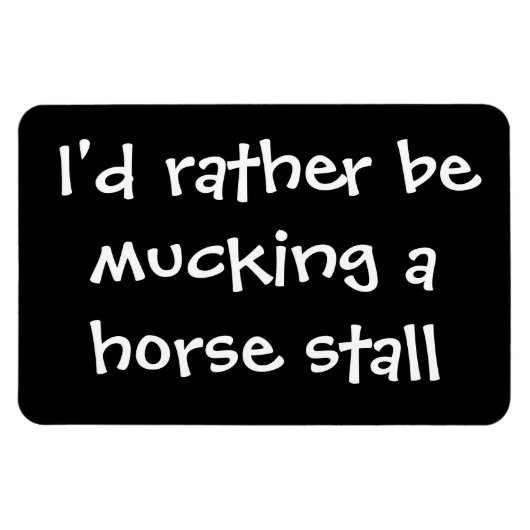 Pferde, frei, Muckstähle Magnet (Horizontal)