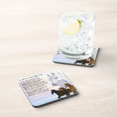 Pferde - Freund-Gedicht-Untersetzer Untersetzer (Rechte Seite)