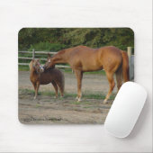 Pferde Freunde kisses Mousepad (Mit Mouse)