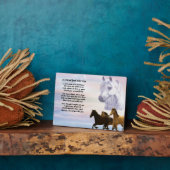 Pferde Friend Gedicht Plaque Fotoplatte (Seite)