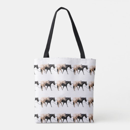 Pferde führen mit Pferden Tasche (Rückseite)