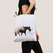 Pferde führen mit Pferden Tasche (Von Nahem)