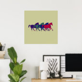 Pferde für Wände Poster (Heimbüro)