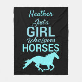 Pferde Gallop Ein perfektes Wochenende in Liebe Fleecedecke (Vorderseite)