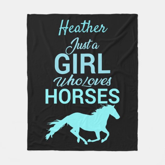 Pferde Gallop Ein perfektes Wochenende in Liebe Fleecedecke (Vorderseite)