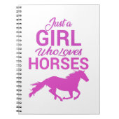 Pferde Gallop Ein perfektes Wochenende in Liebe Notizblock (Vorderseite)