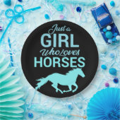 Pferde Gallop Ein perfektes Wochenende in Liebe Pappteller (Party)