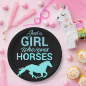 Pferde Gallop Ein perfektes Wochenende in Liebe Pappteller (Party)