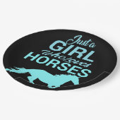 Pferde Gallop Ein perfektes Wochenende in Liebe Pappteller (Schrägansicht)