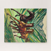 Pferde Galloping 500 Stück Puzzle (Horizontal)