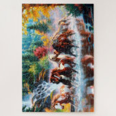 Pferde galoppieren im Jigsaw Puzzle (Vertikal)