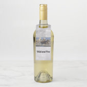 Pferde galoppieren im Wasser Flaschenanhänger (Auf Flasche)