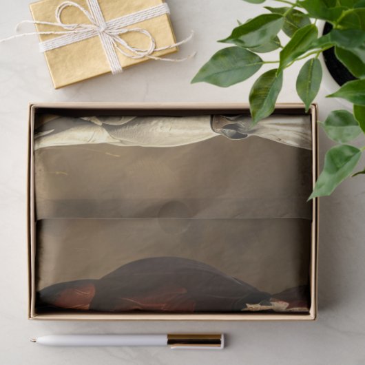 Pferde galoppieren über Grasland Seidenpapier (Geschenk)