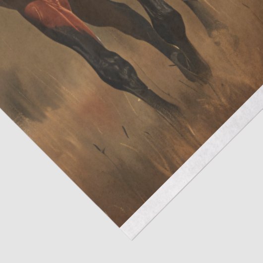 Pferde galoppieren über Grasland Seidenpapier (Ausschnitt)