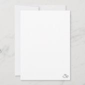 Pferde-Geburtstags- Glückwunschkarte zum ausmalen Einladung (Rückseite)