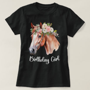 Pferde-Geburtstags-Party-Outfit für Mädchen Pony-T T-Shirt