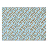 Pferde Geburtstagsfeier Blau Tischdecke (Vorderseite (Horizontal))
