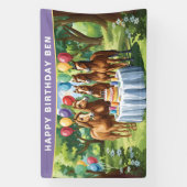 Pferde Geburtstagsparty Banner (Vertikal)