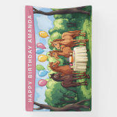 Pferde Geburtstagsparty Banner (Vertikal)