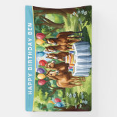 Pferde Geburtstagsparty Banner (Vertikal)