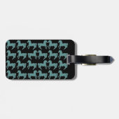 Pferde Gepäckanhänger (Rückseite horizontal)