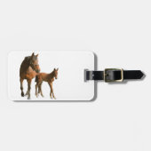 Pferde Gepäckanhänger (Vorderseite horizontal)