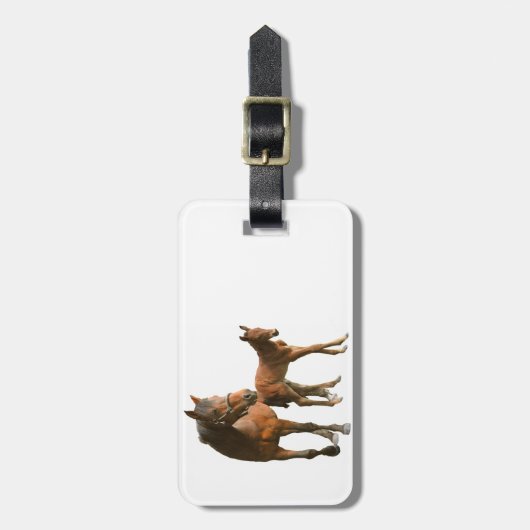 Pferde Gepäckanhänger (Vorderseite vertikal)