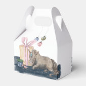 Pferde- Geschenkbox- Weihnachtsmotiv mit Pferd Geschenkschachtel (Rückseite)