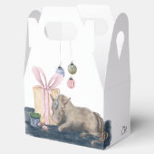 Pferde- Geschenkbox- Weihnachtsmotiv mit Pferd Geschenkschachtel (Geöffnet)