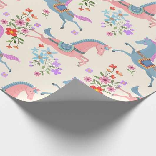 Pferde Geschenkpapier (Ecke)