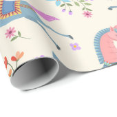 Pferde Geschenkpapier (Rolleneckpunkt)