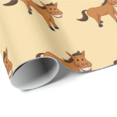 Pferde Geschenkpapier (Rolleneckpunkt)