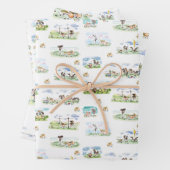 Pferde Geschenkpapier für Pferdemädchen (Beispiel)