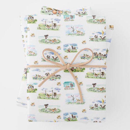Pferde Geschenkpapier für Pferdemädchen (Beispiel)