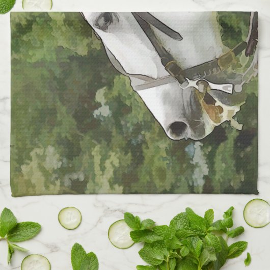 PFERDE GESCHIRRTUCH (Gefaltet)