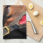 PFERDE GESCHIRRTUCH (Viertel Falte)