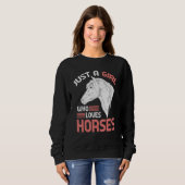 Pferde Girls - Reiten Sweatshirt (Vorne ganz)