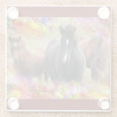 Pferde Glasuntersetzer (Rückseite)