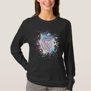 Pferde Grafische Pferdereiten Reiten Farbenfrohe P T-Shirt