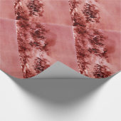 PFERDE GRASIEREN, antik rosa Geschenkpapier (Ecke)