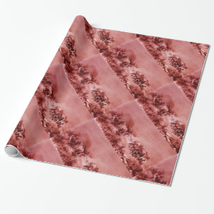 PFERDE GRASIEREN, antik rosa Geschenkpapier