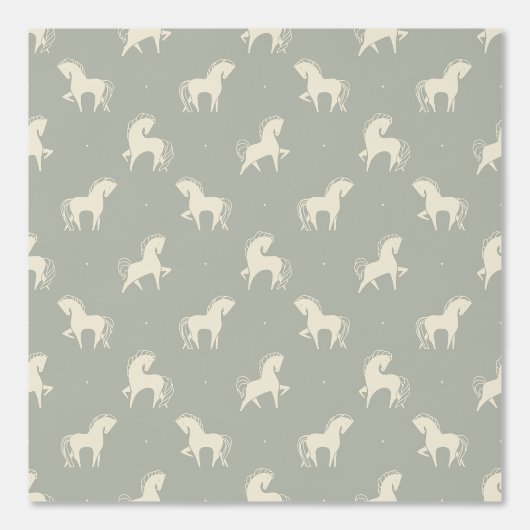 Pferde grau grün tapete (Vorderseite)