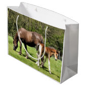 PFERDE GROßE GESCHENKTÜTE (Rückseite Schrägansicht)