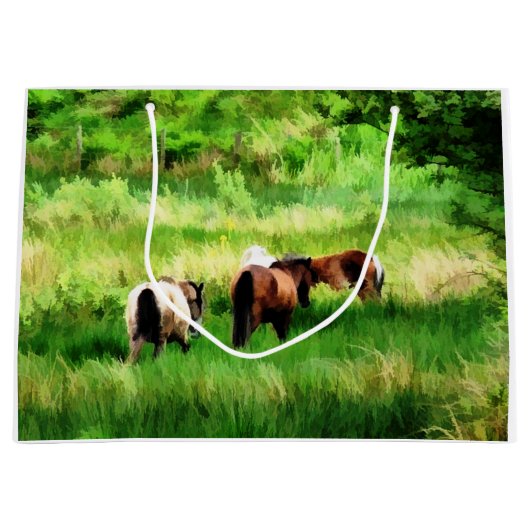 PFERDE GROßE GESCHENKTÜTE (Vorderseite)