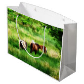 PFERDE GROßE GESCHENKTÜTE (Rückseite Schrägansicht)