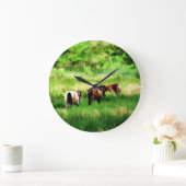 PFERDE GROßE WANDUHR (Zuhause)